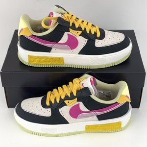 NEW Nike Air Force 1 Fontanka Pink Prime Women's Sneakers Shoes Black